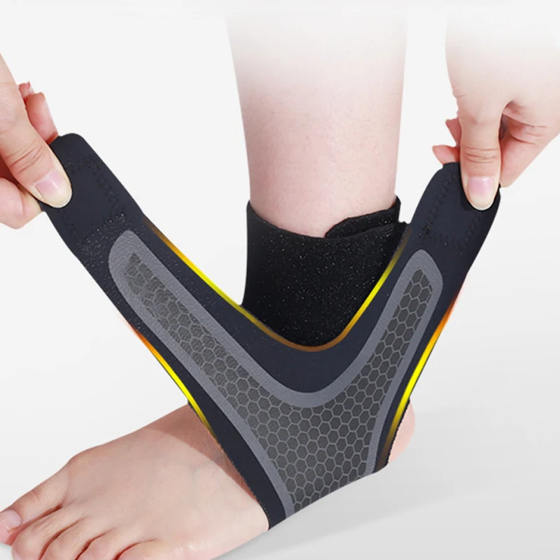 2022 Hot-sale Adjustable Ankle Protector Light weight Double pressure ankle brace  elastic neoprene orthopedic ankle brace
