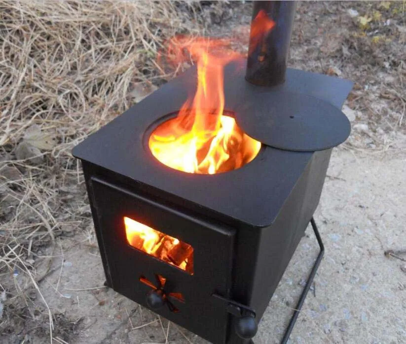 Modern Outdoor Firewood Fireplace Hot Tent Wood Stove