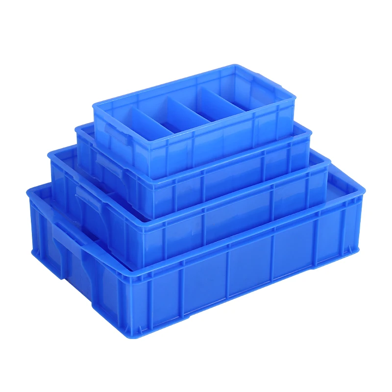 Container Turnover Crates Tote Box Transport Reasonable Price Storage Box Plastic Stackable Solid Box Bins