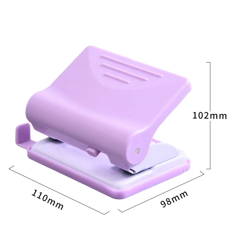 Office Punch 2 Hole Punch Desktop Paper Punch with Creative Soft Color