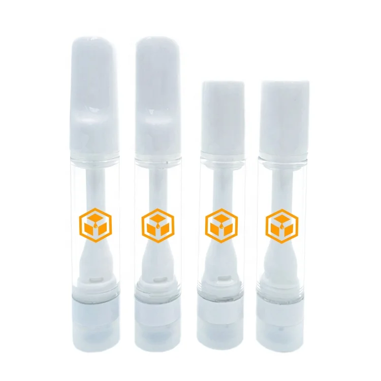 Лидер продаж, США, полностью керамический картридж, 1 мл, 0,5 мл, стеклянный бак, частный логотип, 510 cbd масляный испаритель, картридж одноразовый, оптовая продажа