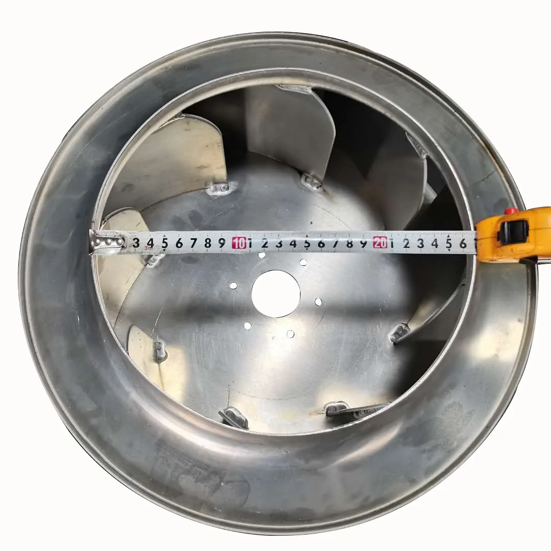 Centrifugal Fan Impeller 400mm Welding Thickening Kitchen Exhaust Forward and Backward High Pressure Fan Blades