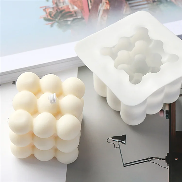 DIY Handmade Fondant Mould Fashion 3D Silicone Mold Soy Wax Candle Molds Customized Logo Cake Tools for Soap 50g Making Candle