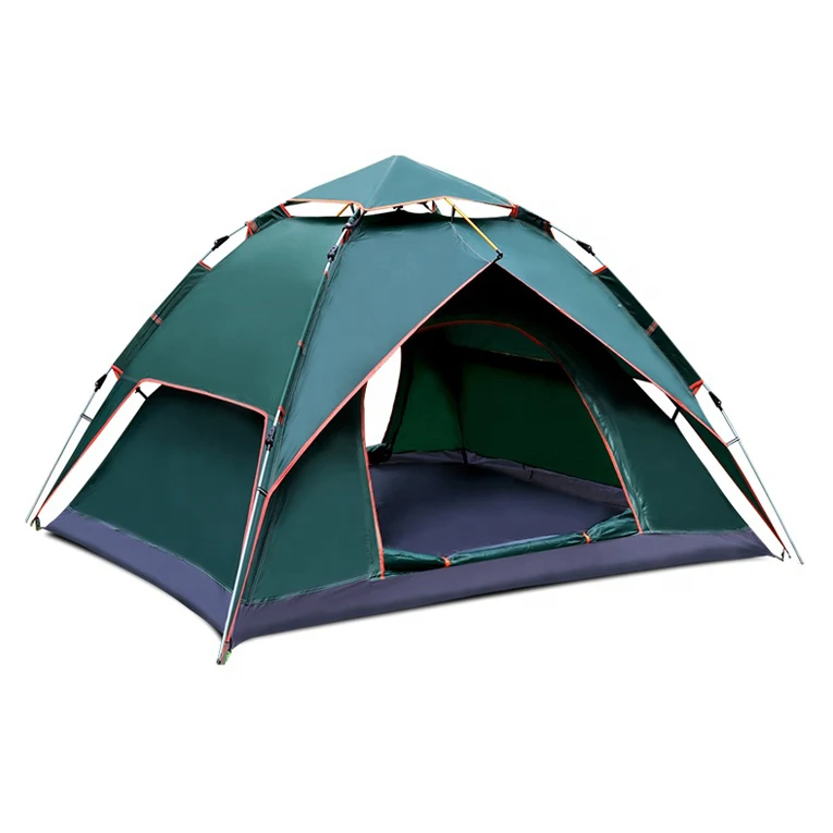 Outdoor Waterproof 3-4 People  Pop-Up Instant Camping living Resort  Tarp  Quick Automatic Opening Tents