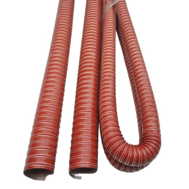 factory the wholesale price tube silicone coated pipe glass fiber two layer hose fabric flexible duct