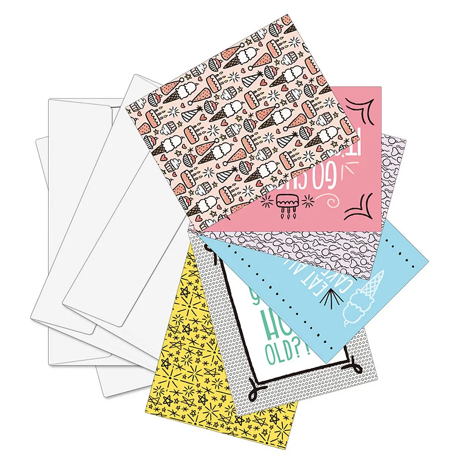 Decorative new style custom gift luxury  thank you card envelope note cards and envelope printing