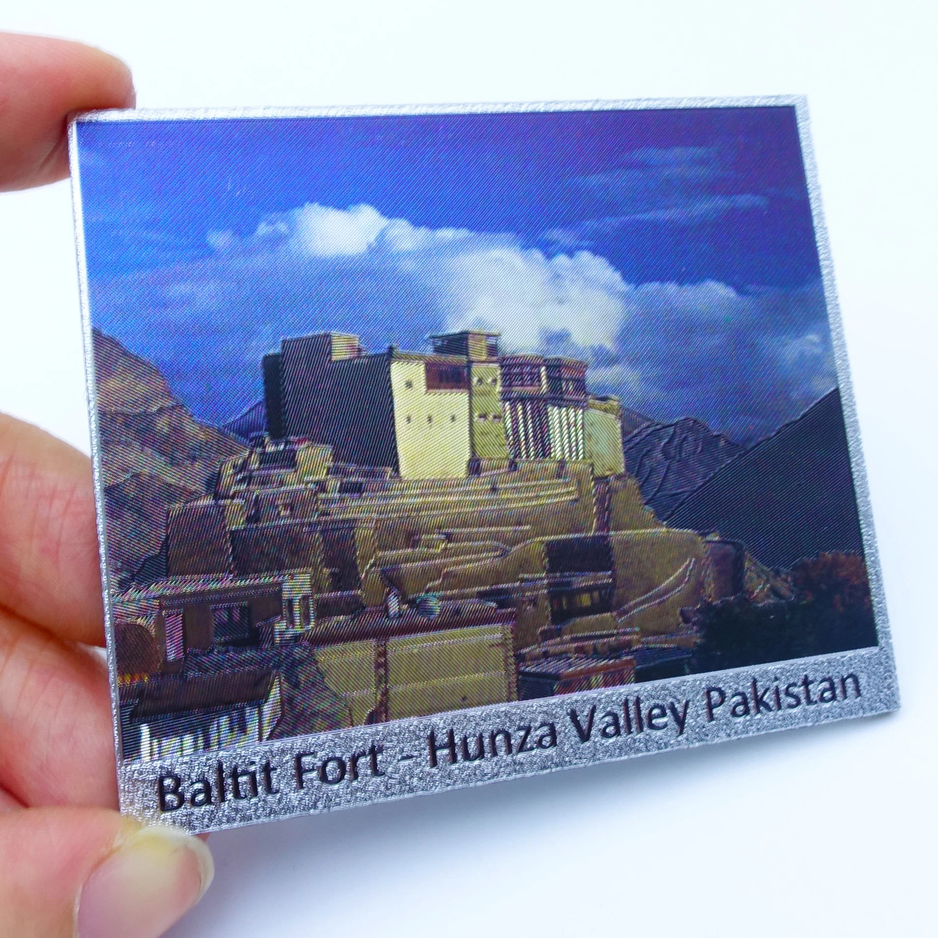 High Quality Personalized Custom Landscape Paper Foil Souvenir Foil Fridge Magnets Customized Gift Magnet Souvenir