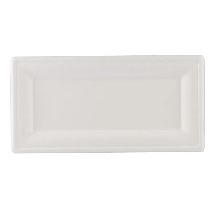 
Wholesale Custom Eco Friendly Biodegradable Dinner Plate Disposable Bagasse Food Container Tray 