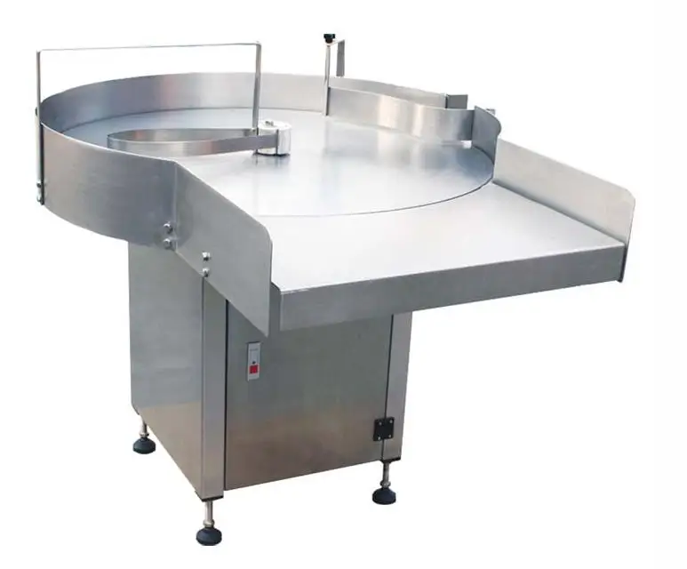 
Automatic bottles feeding and collecting rotary collection table 
