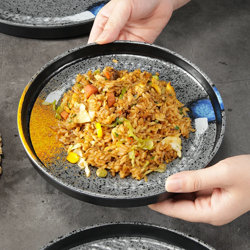 Wholesale dinner plates japanese plato melamina high quality melamine sushi dishes restaurant tableware