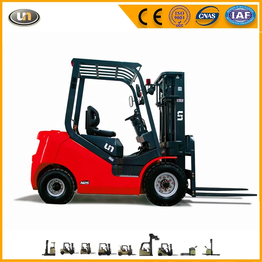 2.0 Ton UN Diesel Forklift with Optional Brand Engines and Max. Lifting Height at 6 M Truck for Sale