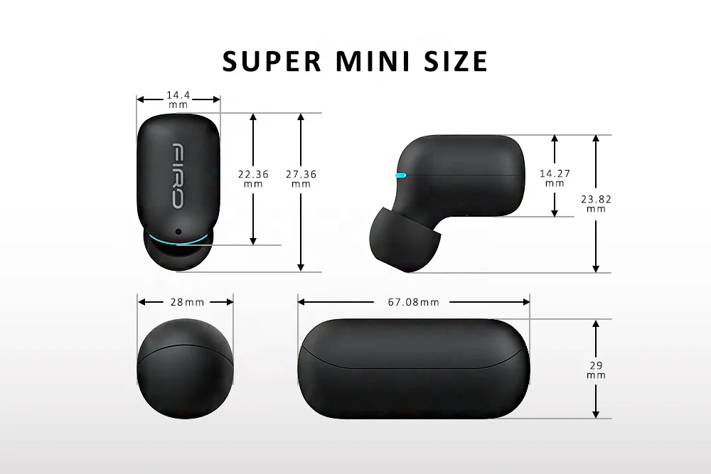 Electronic true wireless BT v5.0 headset earbuds handsfree I7S OEM tws ear buds headphones