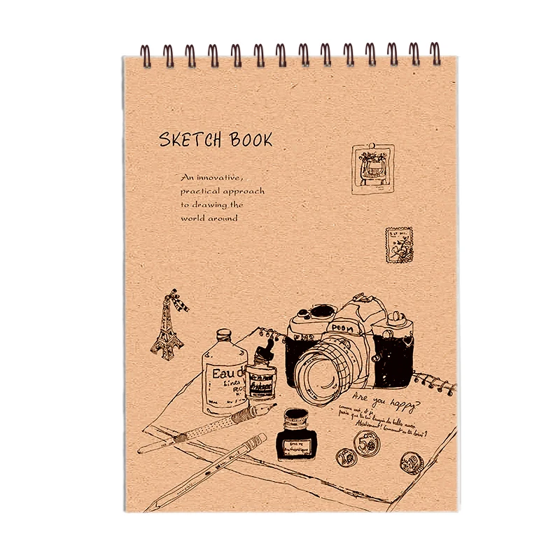 Custom animated cover sketchbook for drawing by fashion studio designer sketching