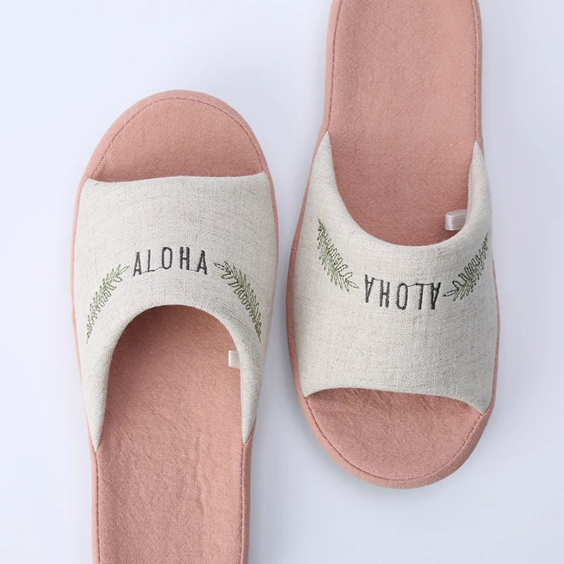 
Hot sale women hotel slippers cotton 