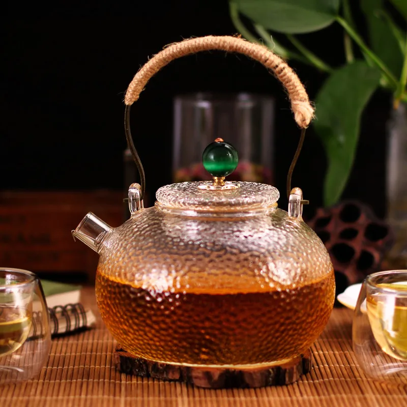 600ml handmade domestic Hot sale intensification pyrex teapot glass teapot tea pots