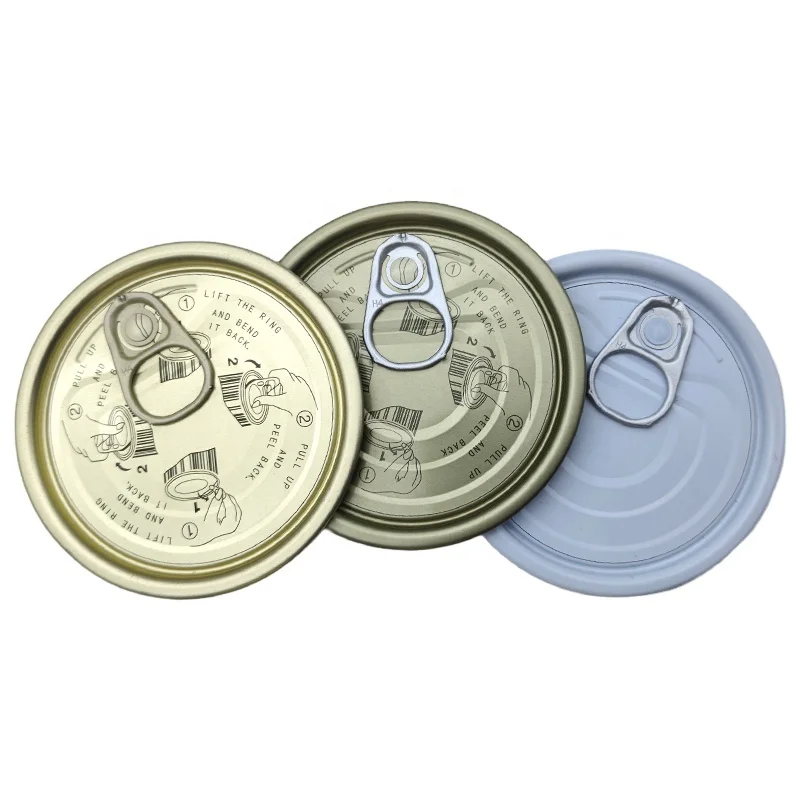 Canned 300# Tinplate EOE Can Lid Maker From China Easy Open Ends Tin Lids