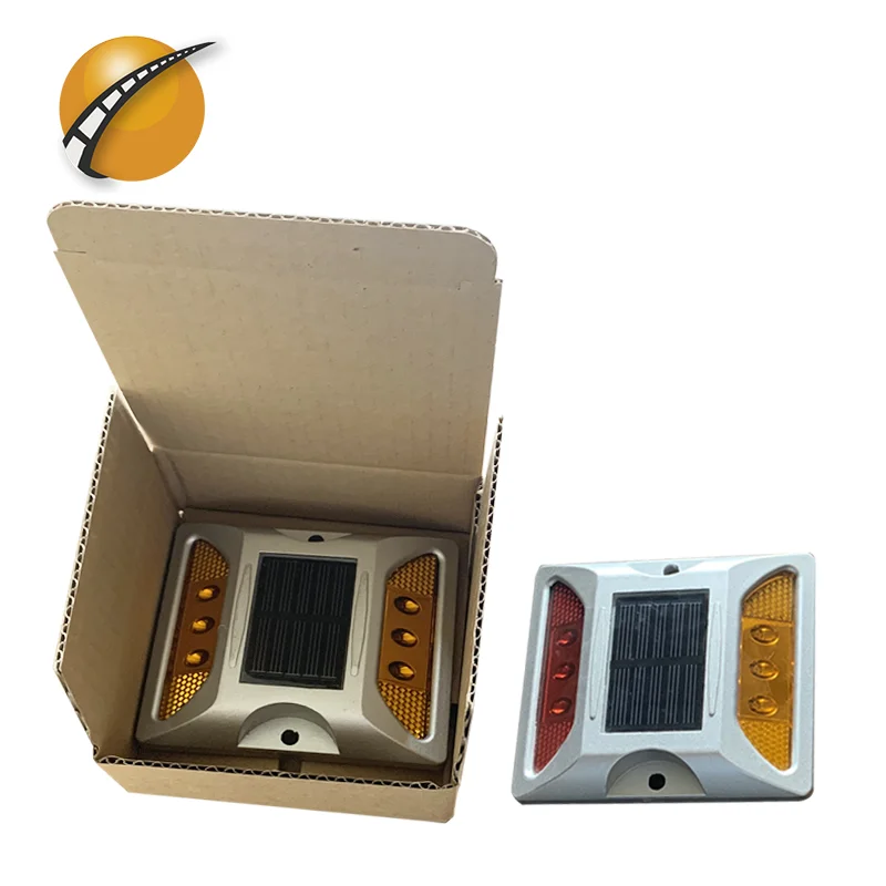 NI-MH battery outdoor ip68 aluminum led solar cat eyes one side road pavement stud light