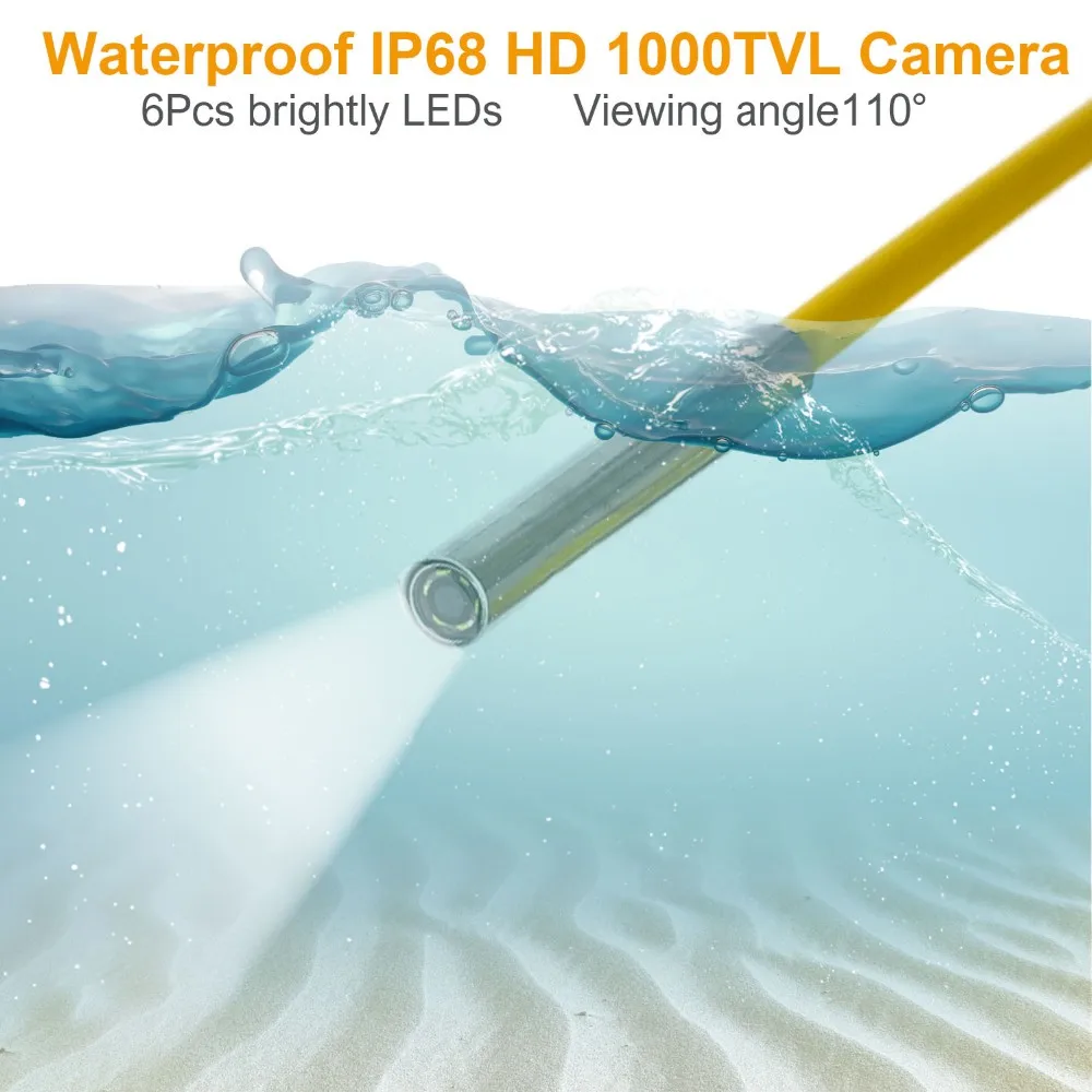 100m DVR Video Sewer Drain Pipe Duct Blocked Inspection Camera Endoscope