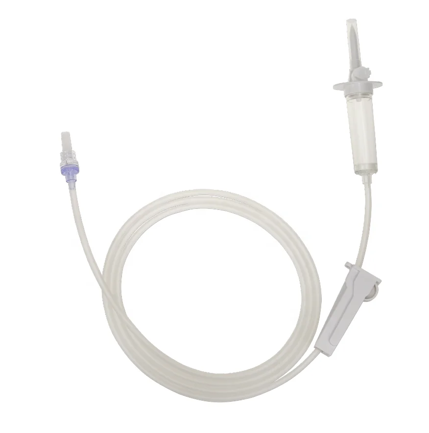 Больничный медицинский одноразовый набор IV китайской фабрики по хорошей цене, настраиваемый Комплект IV с обратным клапаном удлинительных трубок