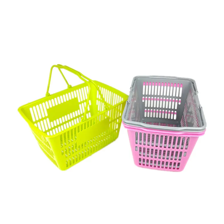 Manufacturer wholesale 10L small plastic hand shopping basket for supermarket and stores