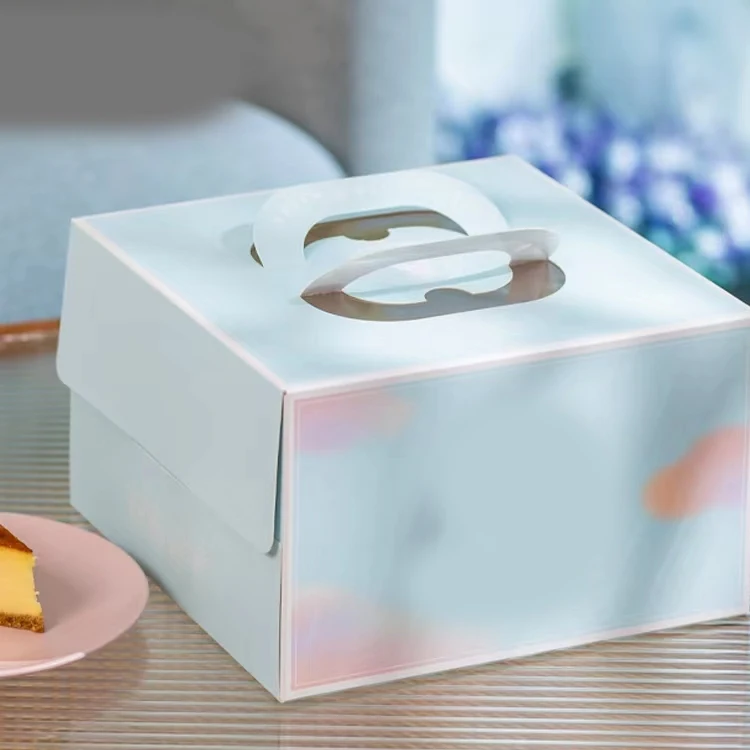 White In Bulk Transparent Plastic Box For Small Round Cake Boxes