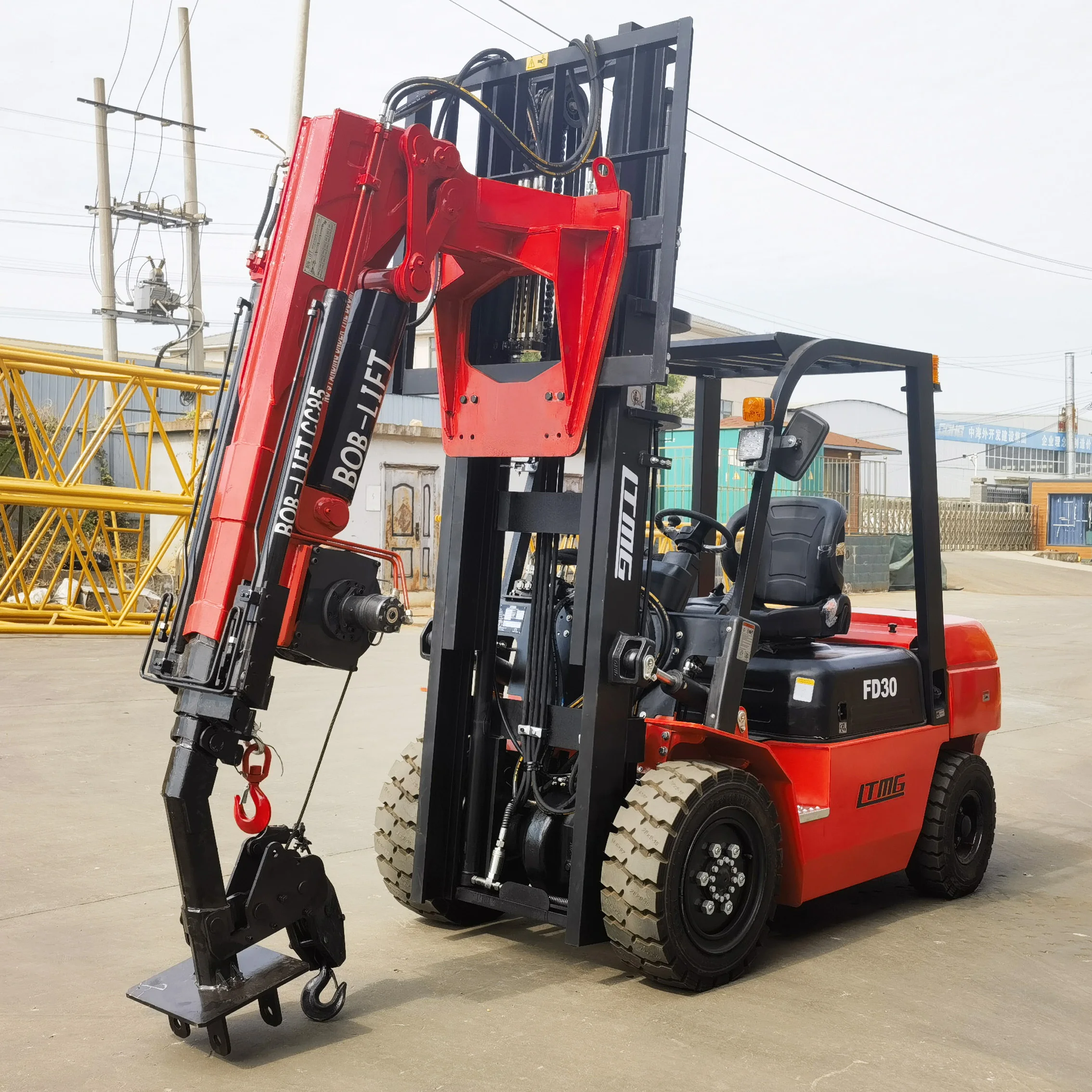 3t fork lift crane forklift for warehouse construction