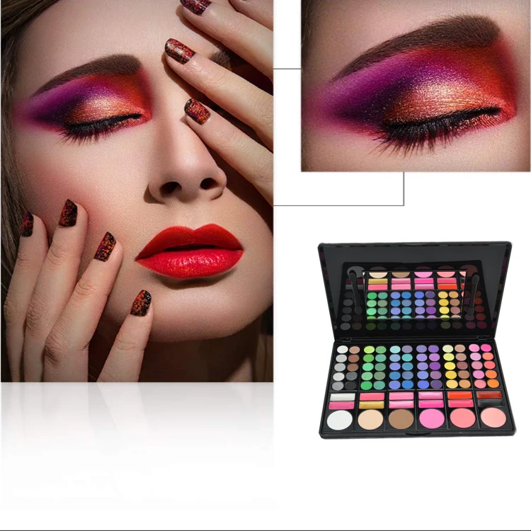 
2019 Eyeshadow Palette Makeup Set 60 Eyeshadow Palette Private Label With Custom Logo For 26mm Pans 