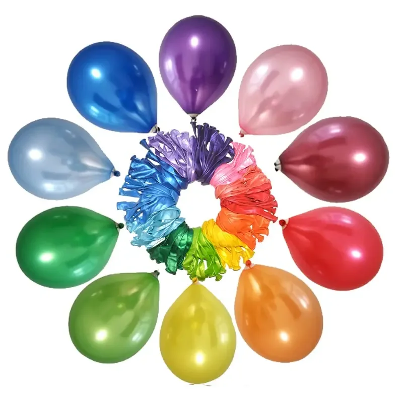 10 Inch 1.2g Pearl Party Balloons Latex Balloons Are Used for Party Decorations, Birthday Party Supplies Normal Air Helium Gas