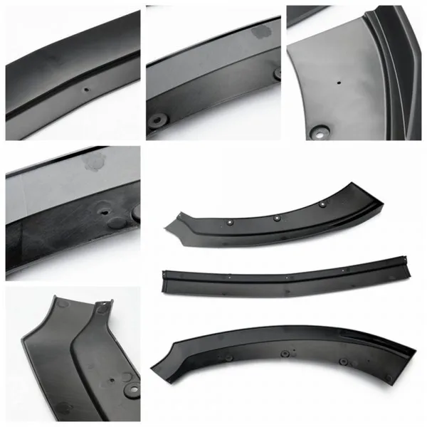 EPMA Car Front Bumper Splitter Lip Diffuser Spoiler Body Kits for Ford Mustang 2015 2016 2017 EPCY971BK