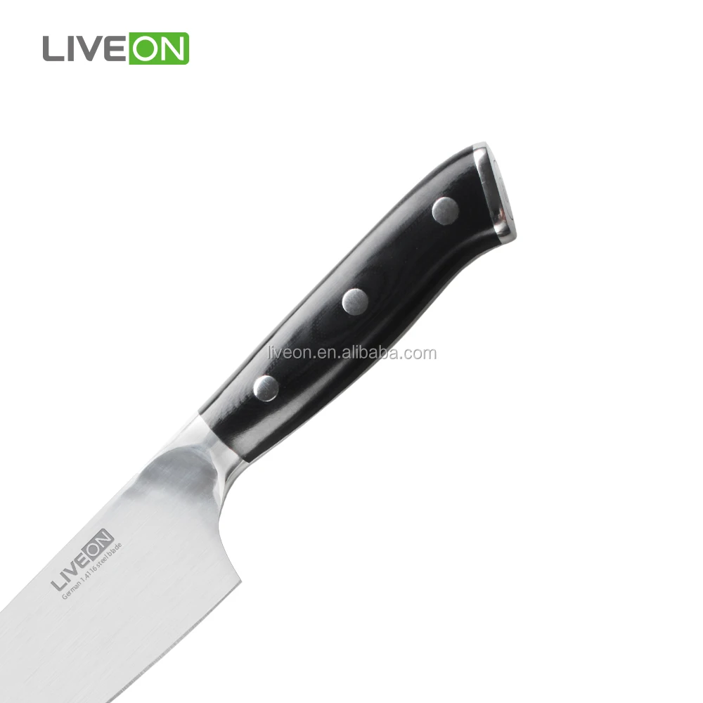 Super Sharp Solid  Steel Family Use Chef Knife 8 inch Kitchen Knife for Multiple Food Cutting