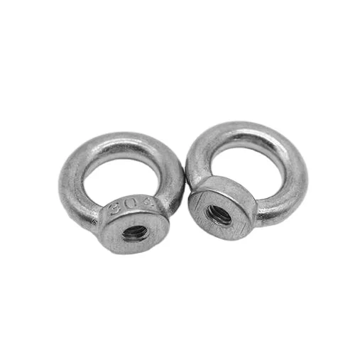 A2 A4 Stainless Steel Bolt Fasteners 6mm 8mm 10mm 12mm Threaded Eye Bolt with Polishing Finish GB Standard Hex Bolt