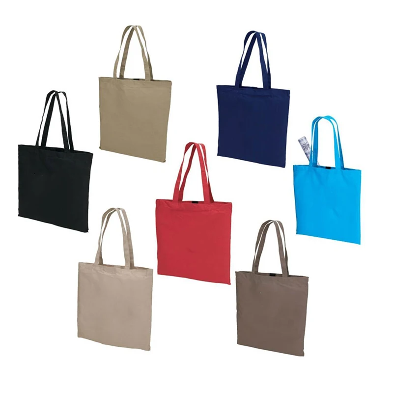 Wholesale Customized Printed LOGO Large Capacity Many Pockets Business Handbags Cotton Canvas Shopping Beach Tote Bags