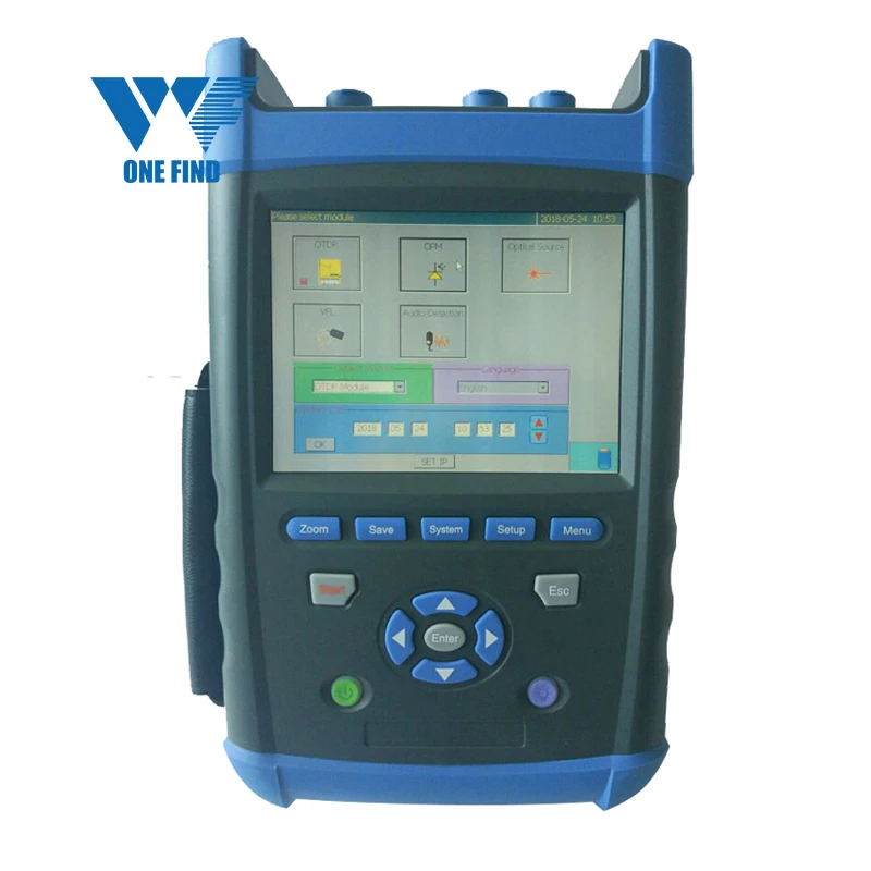Chinese CETC41 AV6418 OTDR 1310 1550 1625nm + VFL +power meter + LinkMap PON optical time domain reflectometer