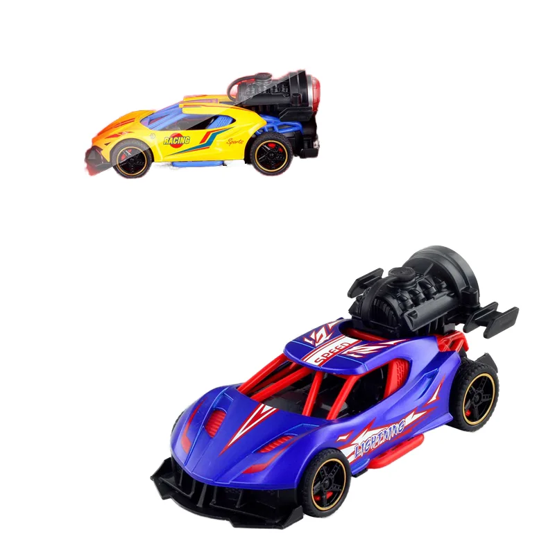 1/32 High-Speed Drift Remote Control Car with Spray Light 1:43 Scale Alloy Toy for Boys