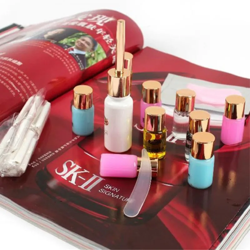 Professional glues lash lift tool Lasting Curl Perm Lotion custom logo Eyelash Perm Kit