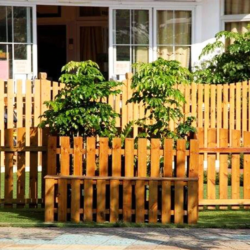 garden fence board Japanese cedar dog ear USA popular nature wooden Japanese cedar fence