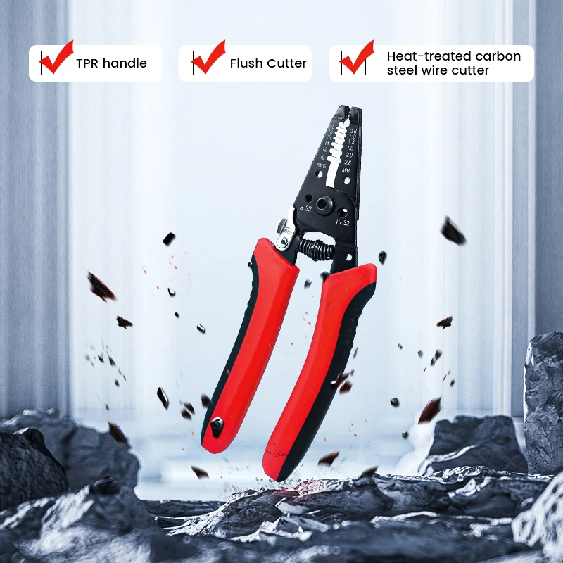 KAIWEETS Multifunctional Wire Stripper for Multi Angle Cutting Pliers Wire Stripper Tool