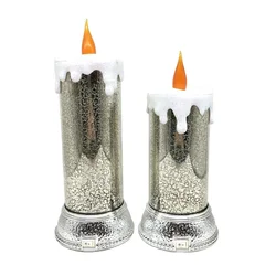 LED customized Fairy Battery Operated Romantic LED Pillar Flameless Candle Night Light Ornament