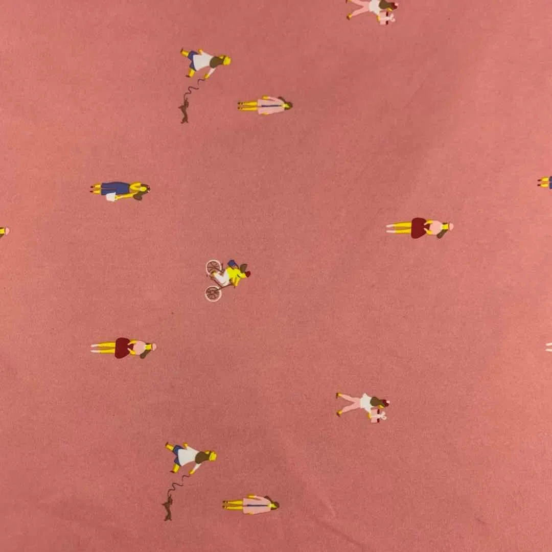 Оптовая продажа, Заводская тафта, детский непромокаемый дождевик с принтом, ткань из тафты