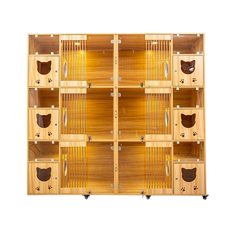 Wooden Pet House Cat Nest Customizable Solid Wood Cat House
