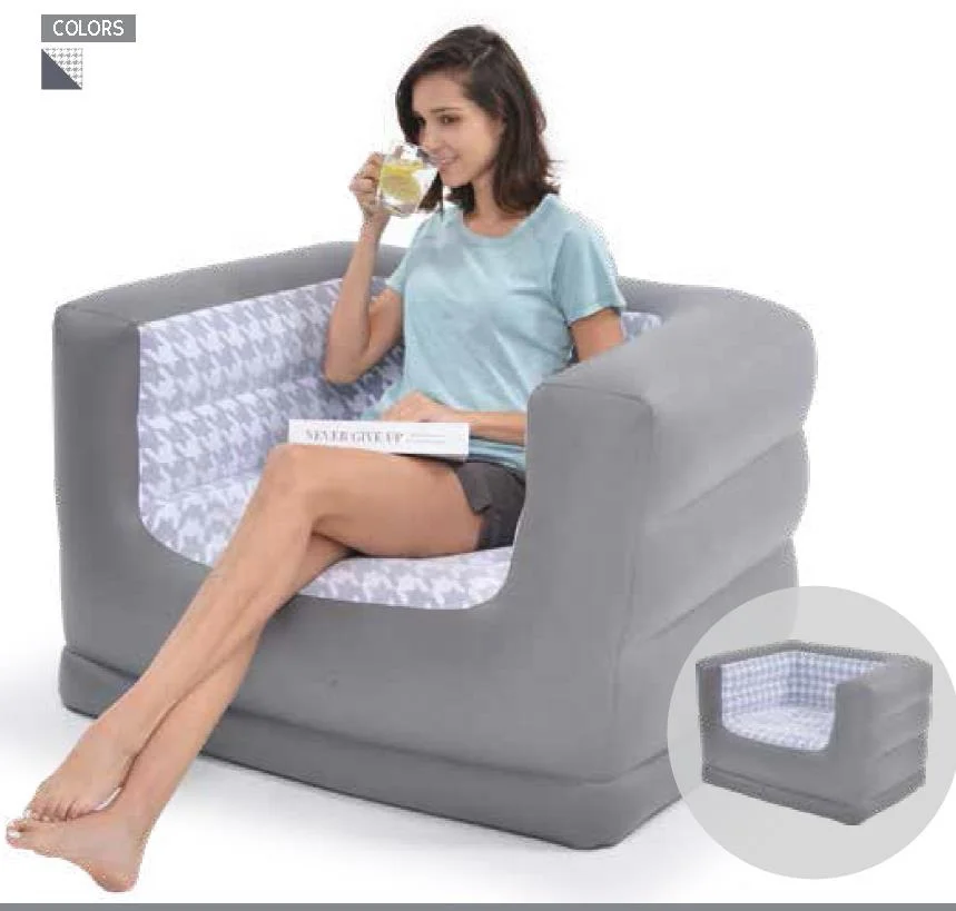 JILONG Furniture Hot Sale Light Air Mattress Convenient 22321 Avenli Airbed Deluxe Lounger Air Sofa with chair