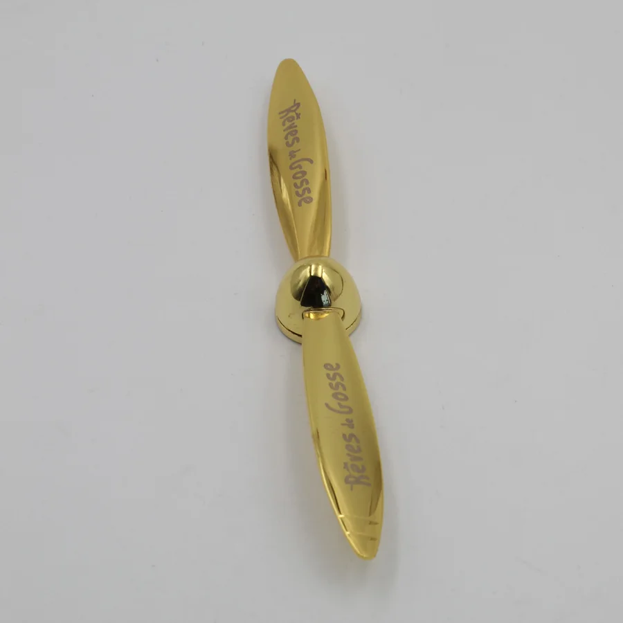 Souvenir Aviation Aircraft Gold Propeller Letter Opener