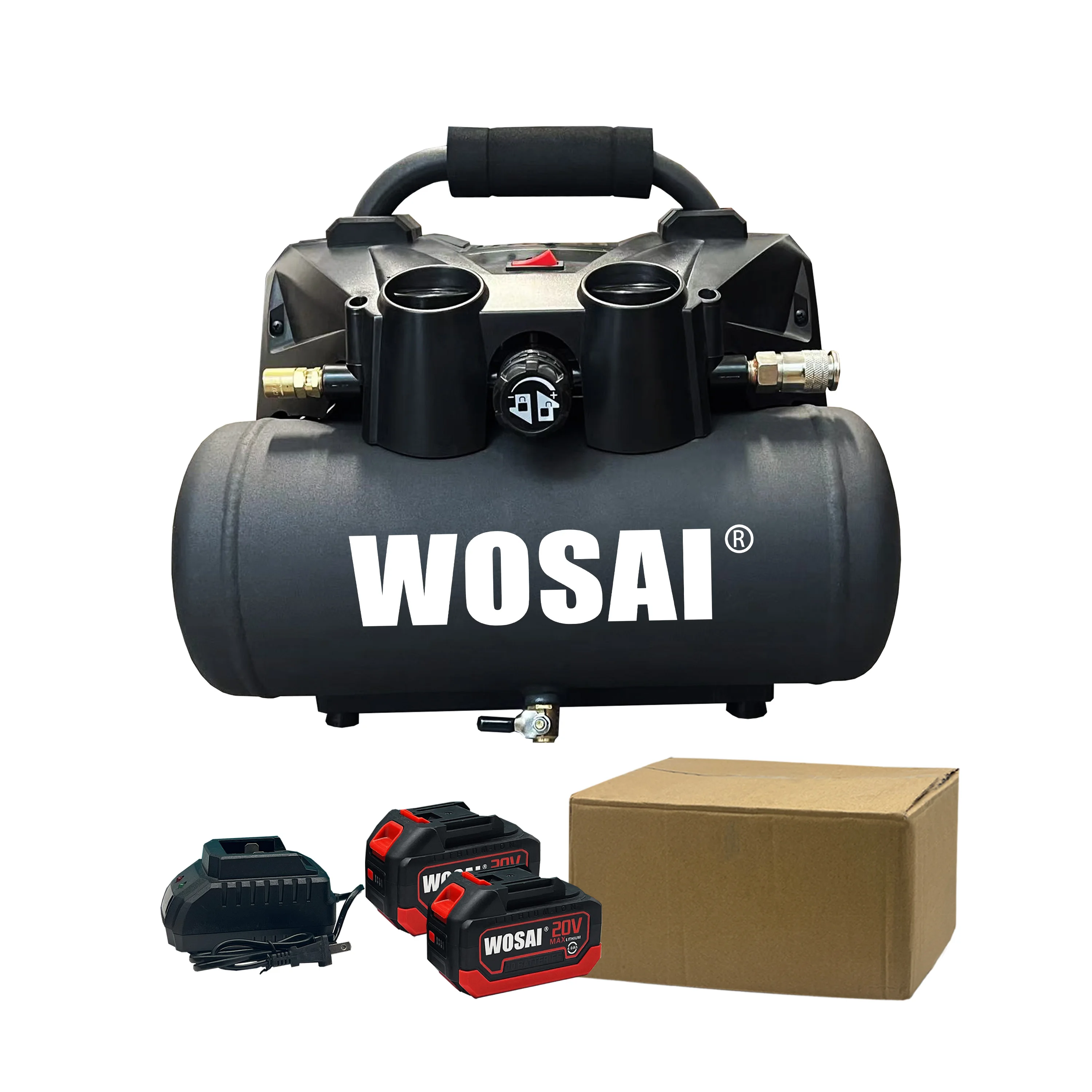 WOSAI 116-135PSI 20v 40v Brushless Cordless Car Air Suspension Compressor
