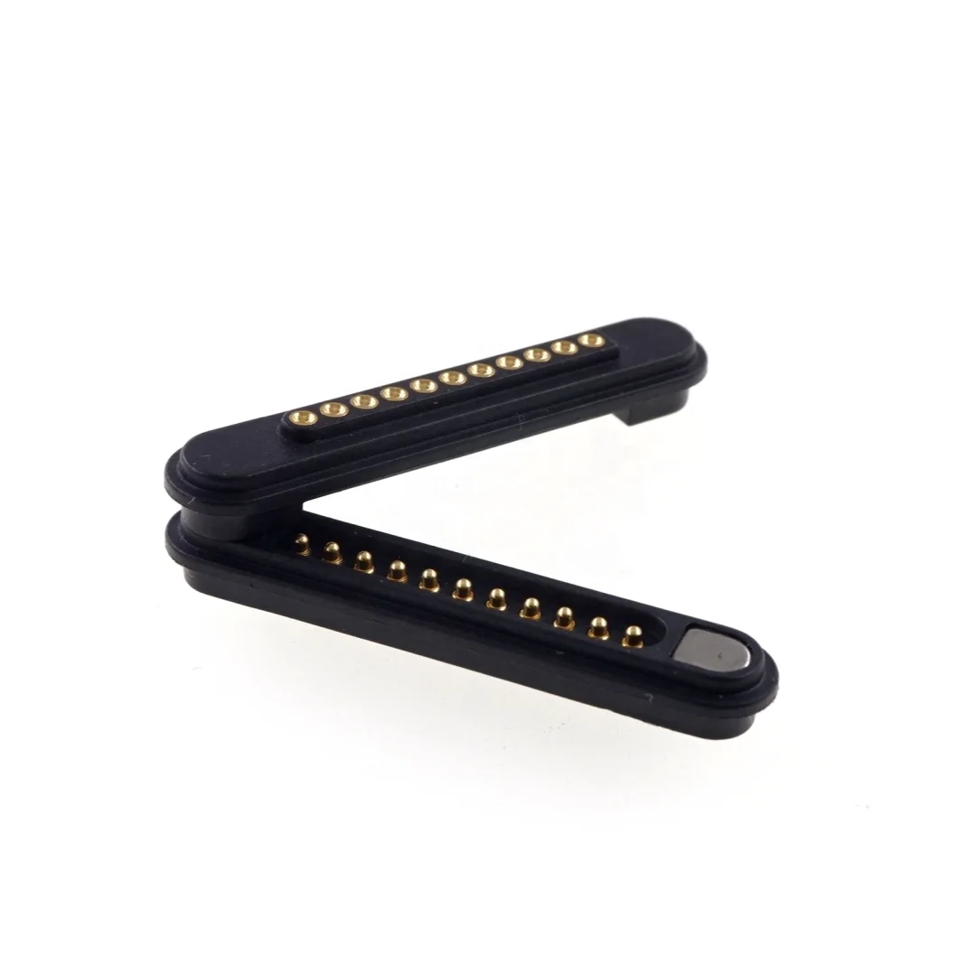 Single Row High Current Battery Switch Probe Strong Force Spring-Loaded Modular 11 Pin Magnetic Connector Pogo Pin