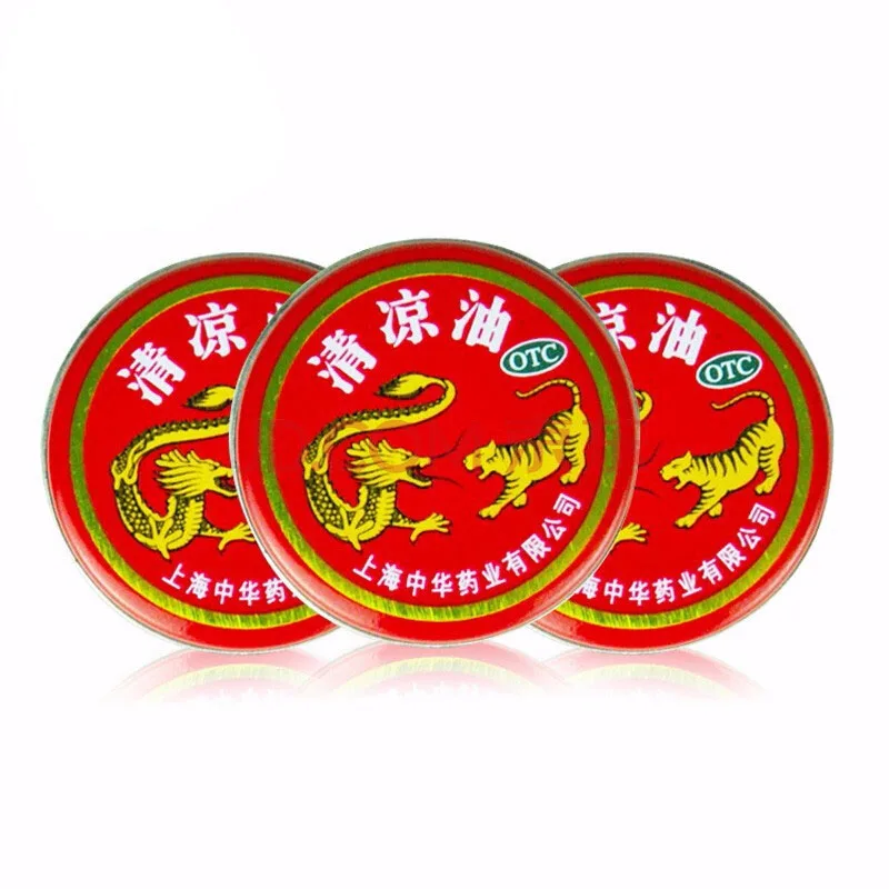 
Dragon & Tiger Brand Pure Chinese Herbal Ointment Muscle Back Neck Headache Dizziness Essential Pain Relief Plaster 