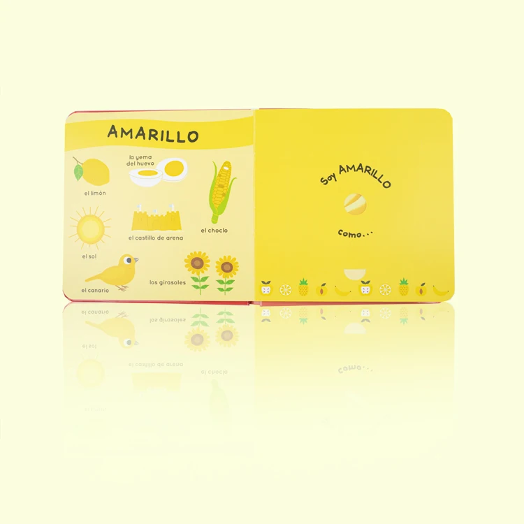 Wholesale children book kids custom smell board book children Touching Smelling Feeling Practice Board book