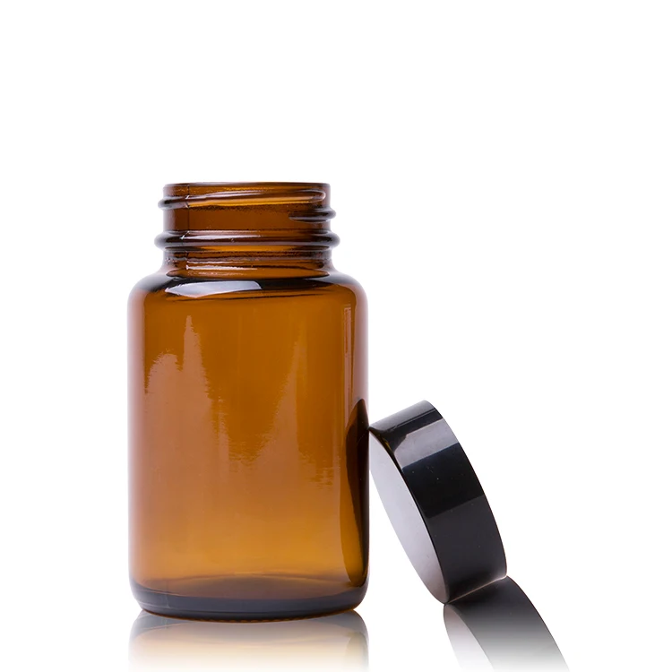 100ml 150ml 200ml 250ml 500ml Wide Mouth Amber Pharmaceutical Medical Capsule Pill Glass Bottle