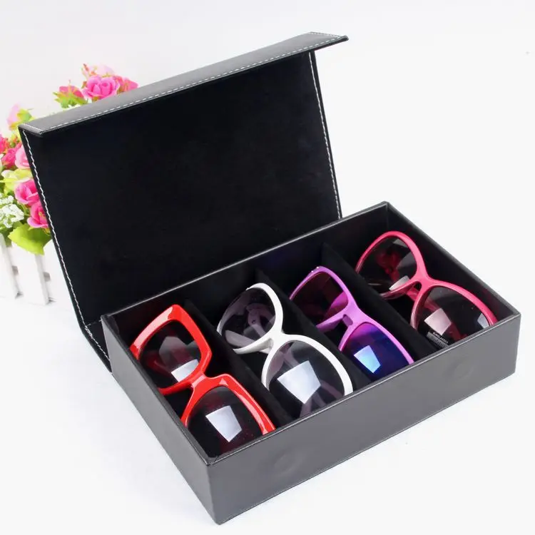 2020 China Factory Fashion 4 pcs Leather Sunglasses Storage Box