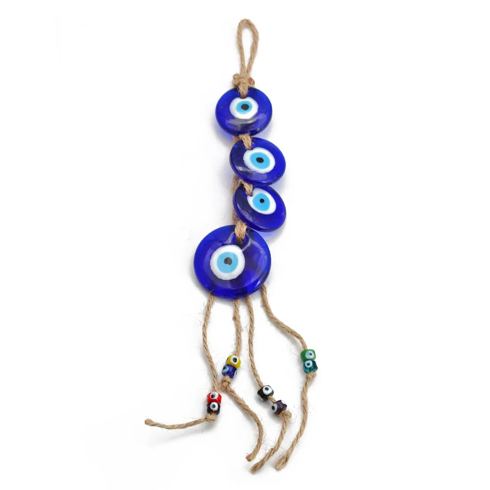 Nazar Turkish Blue Evil Eye Decor Wall Hanging Pendant Amulets Ornament Car/Home/Garden/Keychain Protection Lucky Gift