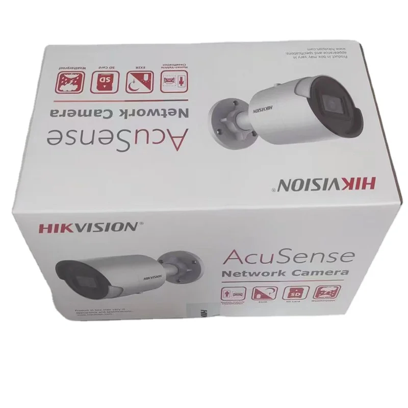 DAHUA Original Hik 4K AcuSense DS-2CD2083G2-IU  DS-2CD2086G2-IU IP 8MP IR CCTV DarkFighter Mini Bullet Network POE Camera